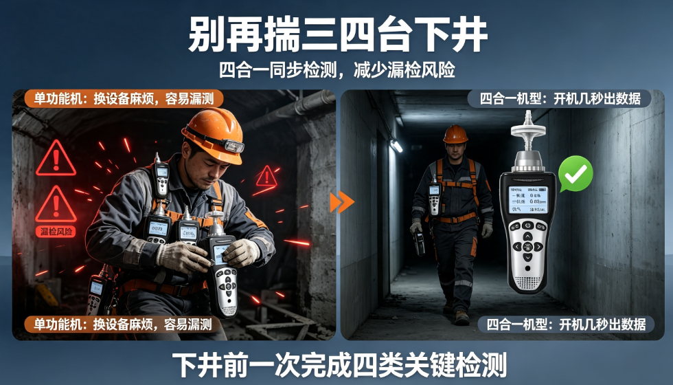 四合一商用氣體檢測(cè)儀為什么成剛需？2026年工地標(biāo)配款盤(pán)點(diǎn)